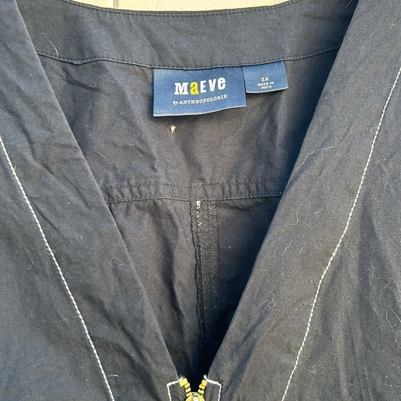 Anthropologie A Line Mini Dress 100% Cotton Bohemian Festival Fall Plus 2X - Picture 11 of 15